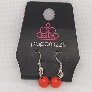 NWT Paparazzi Orange/Red Drop Dangle Earrings #36